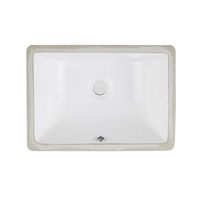 AWESON Under-Mount Bathroom Sink 16"x11" 16-Inch by 11-Inch Rectangle Ceramic Undermount Vanity Sink, White