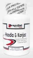 Hodia & Konjac - Hoodia Cactus with Konjac Root Fiber (Glucomannan) & Cayenne Pepper (60 Caps) - Fast Weight Loss