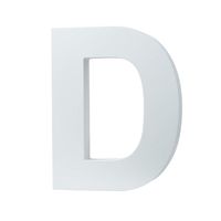 5.9"（L x4.7(H) x0.8(W) 12x12x2cm Wall Letters Marquee Alphabet D Wood Wooden Number DIY Block Words Sign Hanging Decor Letter for Home Bedroom Office Wedding Party Decor White