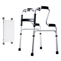 Walker with Comfort Grip - Lightweight Medical Walking Frame with Seat - for Mobility & Transport Aid – Ideal for Elderly & Handicap