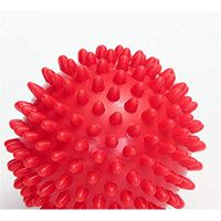 Massage Balls Spiky Or Lacrosse Ball Roller Set for Plantar Fasciitis, Trigger Points Neck & Back Pain Relief Reflexology & Acupressure 75mm in Diameter（Random Color）