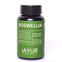 iAYUR Ayurvedic Boswellia (Shallaki) Extract | Tested & Certified 100% Potent, Natural, Pure & Safe - Joints & Bones, Asthma and Digestion Formula - 350 Mg 60 Veg Caps