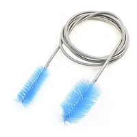 QJSDM Cleaning Sponge Qualified Flexible Cleaning Ended Brush Double Tube Filter Pump Hose Clean Brush 155cm for Aquarium Pipe Levert,Blue
