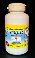 CoQ-10 Q-10 coq10 CO Q10 co-Enzyme 600mg - Various Sizes. Made in USA (1 Bottle - 100 Capsules)