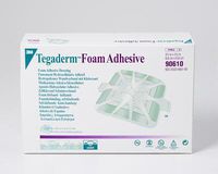3M Tegaderm Foam Adhesive Dressing, Square, 3 1/2" x 3 1/2", 40/Bx, 3M90610