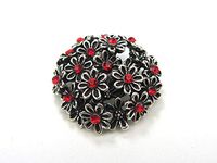 18mm 3D Rhinestone Drill Snaps Chunk Charm Button For Noosa Leather Bracelets #9 pretty party accesories designer jewelery stylish charming trendy styling