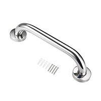 uxcell 1-inch Diameter 12-inch Length 304 Stainless Steel Shower Grab Bar Polished
