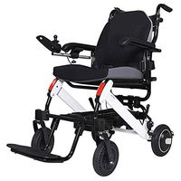 NILINLEI Automatic Intelligent Aluminum Alloy Electric Wheelchair, Lightweight Folding Adult Wheelchair, Disabled Scooter for The Elderly