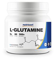 Nutricost L-Glutamine Powder (500 Grams) (Blue Raspberry)