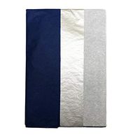 Blue Silver and White 10 Sheets Hanukkah Christmas Holiday Wrapping Gifting Tissue Paper