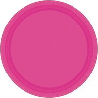 Amscan 65015.61 Party Supplies Premium Paper, Magenta Plates, 9"