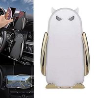 Goglor Auto-Clamping Wireless Car Charger Mount, Air Vent Cell Phone Holder Mount 10W Fast Charging Automatic Open and Clamp (White)