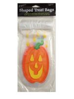 12 Count Pumpkin Zipper Cello Bags