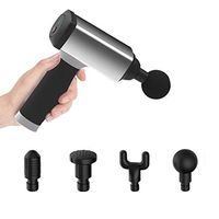 QQA Handheld Deep Tissue Muscle Massager Gun Rechargeable Massage Device with Multiple Heads for Back, Neck, Shoulder, Leg, Foot, Body Pain Relief