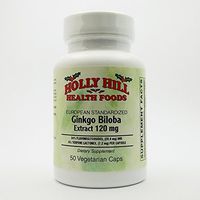 Holly Hill Health Foods, Ginkgo Biloba 120 MG, 50 Capsules