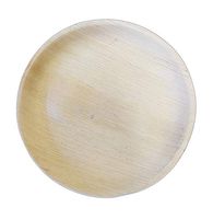 VerTerra 10" Round All-Natural Palm Leaf Plates | Elegant, Very Durable Disposable Wedding and Party Plates | 100% Biodegradable, Compostable | Sustainable | 300 Count
