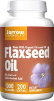 Jarrow Formulas Flaxseed Oil, Supports Cardiovascular Health, 1000 mg, 200 Softgels