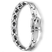 BRACELET Power Energy Magnet Therapy With Germanium Stones - FOR WOMEN (LINK REMOVAL TOOL INCLUDED)- FREE “LED FLASHLIGHT WITH KEY CHAIN” WITH YOUR ORDER- 232BR