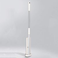 SHPING Mops Mop and bucket cover, 2 360-degree flat tow, 4 microfiber replacement cloth, hand-free, suitable for all kinds of floor cleaning, off-white (Size : A)