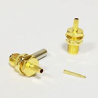10x RP SMA female jack RF coaxial conector for RG316 RG174 cable Straight PTFE Good Quality Fast USA Shipping