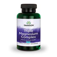 Swanson Triple Magnesium Complex Absorption Bone and Mood Health Citrate Oxide and Aspartate Combination Supplement 400 mg 300 Capsules