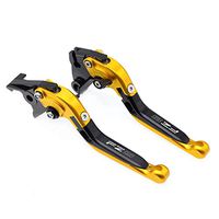 Gold Folding Extendable Brake Clutch Levers For YAMAHA FZ8 2011-2015