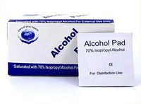 Valpeak 70% Alcohol Pad Surface Disinfectant Wipes for Hand, Phone Screen, House Cleaning Wet Wipes, 100pcs/pack.(2 Pack)