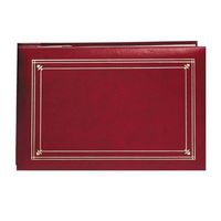 Pioneer Family Memory Album with Solid Color Cover, 5x7" Scrapbook with 10 E-Z Load Archival Pages & Inserts, Hunter Green Covers