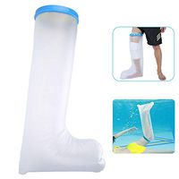 Reusable Leg Cast Cover,Waterproof Shower Bandage and Cast Protector for Shower and Bath Watertight Protection to Broken Leg Foot Knee Ankle Best Watertight Protection,Adult Long Leg Wound and Burns