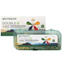 NUTRILITE DOUBLE X Multivitamin/Multimineral/Phytonutrient - 62 Tablets each (186 Tablets Total) - 31-Day Supply/with Case.