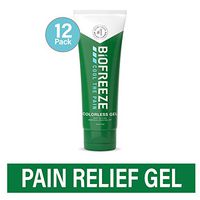 Biofreeze Pain Relief Gel, 4 oz. Tube, Colorless, Pack of 12 (Packaging May Vary)