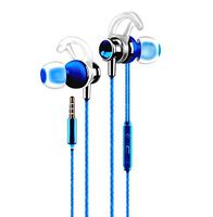 Josi Minea 3.5mm HD Premium Headphones - Stereo Earphone Headset with Volume, Play/Pause Controller & Built-in Microphone [ Royal Blue ]