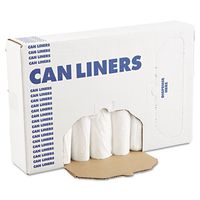 Boardwalk Extra Heavy-Grade Can Liners, 24 x 32, 16-Gallon.40 Mil, White, 25/Roll - Includes 20 rolls of 25 can liners, 500 can liners per case.