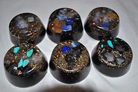 6 Crystal Orgone OrgAnite Mini tb Units for EMF Protection Headache Relief Collectibles Home Decoration Great Gift Set for All Ages Very Powerful