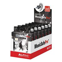 Alpine MusicSafe Pro Hearing Protection Earplugs, 6 Pack Black