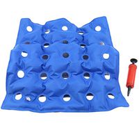 YouCY Square Cushion Inflatable Seat Air Cushion Anti-Decubitus Decubitus Chair Cushion Wheelchair Pad Cushion Office Seat + Pump