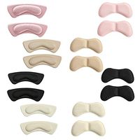 LUNA Vow 8 Pairs Breathable Heel Cushion Inserts, Heel Grip Liner Insert for Shoes Too Big, Soft Foot Care Protector Heel Pads High Heel Insert, Unisex, One Size Fits All