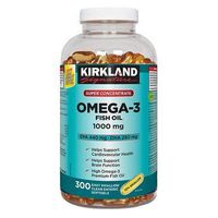 Kirkland Signature Super Concentrate Omega-3 Fish Oil 1000mg, EPA 440/DHA 280, 300 Softgels