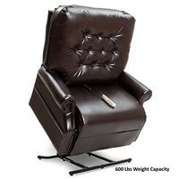 Pride LC-358XXL (600 Lbs. Weight Capacity) Heritage 2-Position Lift Chair with Inside Delivery and Setup Option (Lexis Sta Kleen Chestnut, Inside Delivery and Setup)