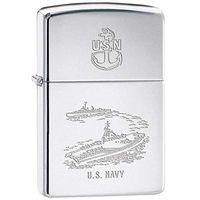 Zippo USN Navy Carrier Destroyer Military Zippo Lighter