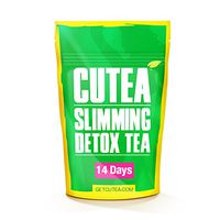 CUTEA Detox Weight Loss Tea - 14 Day Cleanse - Natural Herbal Tea Supplement - Burn Fat & Boost Enegery - Control Appetite & Detoxify The Body with Rich Antioxidants -Reduce Belly Fat for Women & Men.