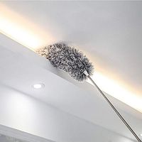 Microfiber Duster with Extension Pole,HAINANSTRY Extendable Duster Reaches Up to 100 Inches,Dusters for Cleaning Ceiling Fan/Cobweb/Furniture/Keyboard