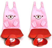 Thai JJ Mart Save Pack Two 0.5 Liter Hot Water Bottle with Cute Rabbit Cover for Kid and Mothers Breastfeed Alleviate Menstrual Pain, Non- Allergenic Fabric Cover.