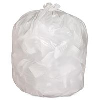 Genuine Joe GJO02312 Heavy Duty Low-Density Kitchen Trash Bag, 13 gallon Capacity, 33" Width x 24" Height x 0.85 mil Thickness, White (Box of 150)