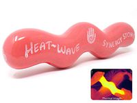 Heat-Wave (Coral) Synergy Stone - Contoured Hot Stone Massage Tool - Relaxing and Therapeutic for Neck, Back, Legs, Feet - Ultra-Smooth for Massage on Skin with Oil or Over Clothes