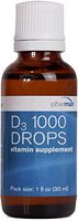 Pharmax - D3 1000 Drops - Supports Immunity, Bones, Heart and Emotional Health - 1 fl. oz.