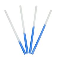 Color Changing Beautiful Plastic Straws - Changes from White to Blue - Changes Color When Sipping a Cold Drink! Perfect for Shakes & Smoothies! Frozen Dessert Supplies - Fast Shipping! 25 Count