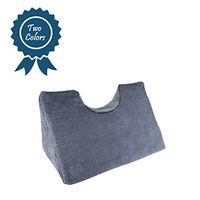 Chiropractic Cervical Traction Neck Wedge Pillow - Optimal for Neck & Shoulder Pain Relief - Spinal Curve Alignment - Chiropractic Adjustment and More (Grey)