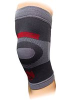 SafeTGard Multi-Compression Support Elastic Knee (Grey/Black, Medium)
