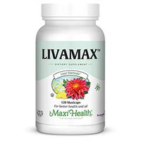 Maxi Health Livamax - Liver Formula - with Milk Thistle and Dandelion Root - 120 Capsules - Kosher